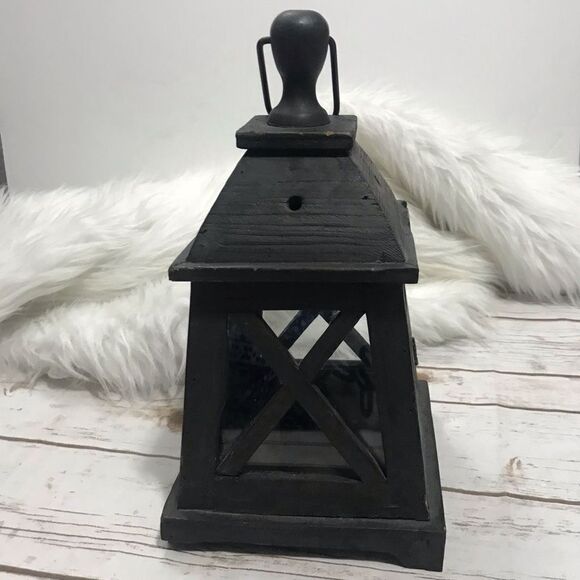 Home Decor Watch Tower Candle Holder Lantern Black - Picture 8 of 11